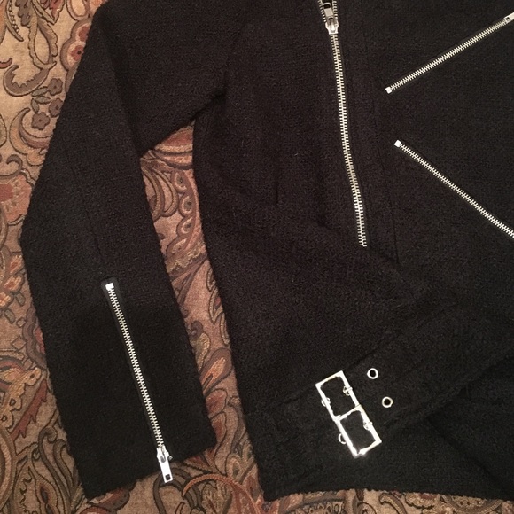 NEW BLACK MOTORCYCLE JACKET - Picture 2 of 4