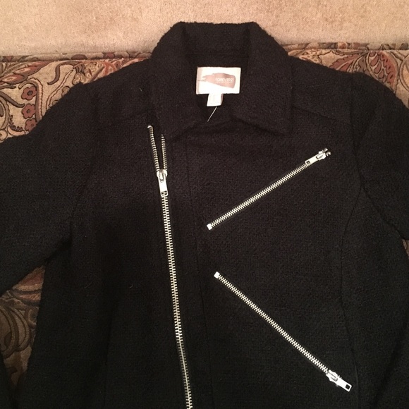 NEW BLACK MOTORCYCLE JACKET - Picture 3 of 4