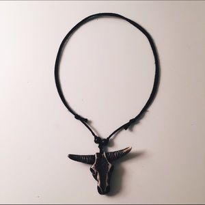 Handmade Bull Head Pendant Necklace