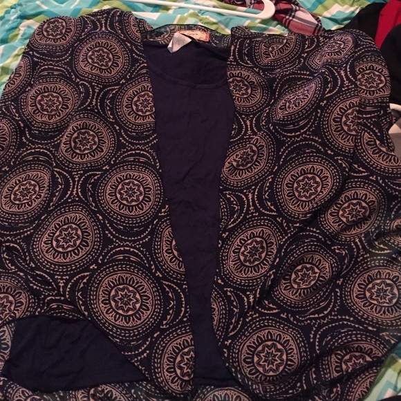 sheer cardigan and tank top set