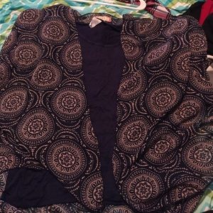 sheer cardigan and tank top set