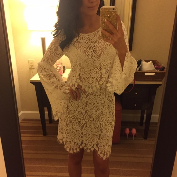 For Love and Lemons White Lace Skirt only - Picture 3 of 4