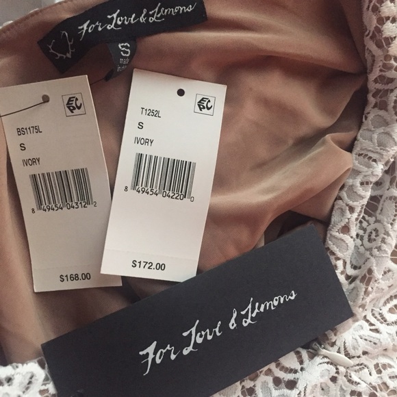 For Love and Lemons White Lace Skirt only - Picture 4 of 4