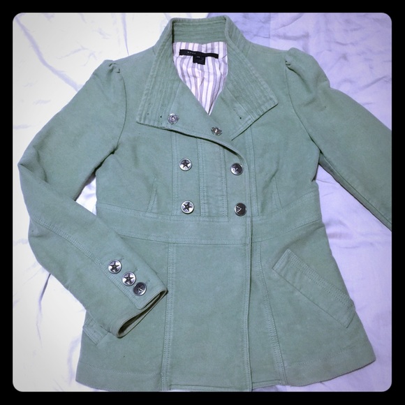 Marc Jacobs Double Breasted Peacoat - GRN - XS