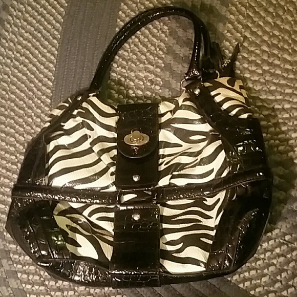 Zebra print purse