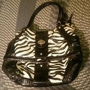 Zebra print purse
