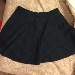 Green plaid circle skirt never worn
