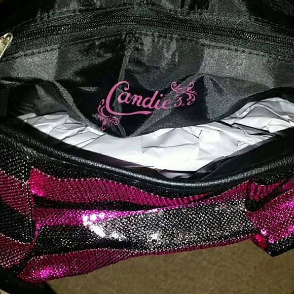 Sequin striped handbag - Picture 2 of 3