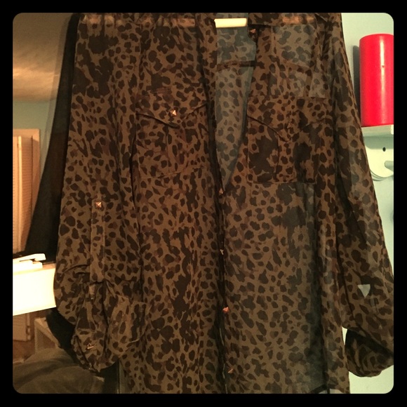 Flowy collared shirt