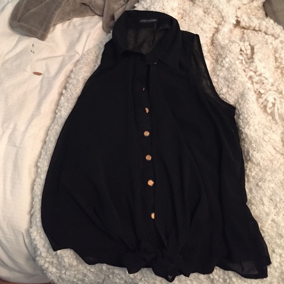 Flowy chiffon tank top