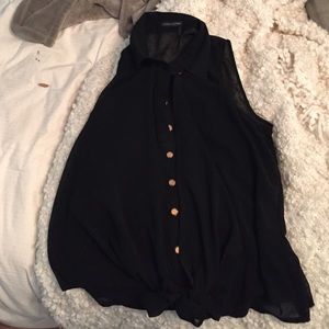 Flowy chiffon tank top