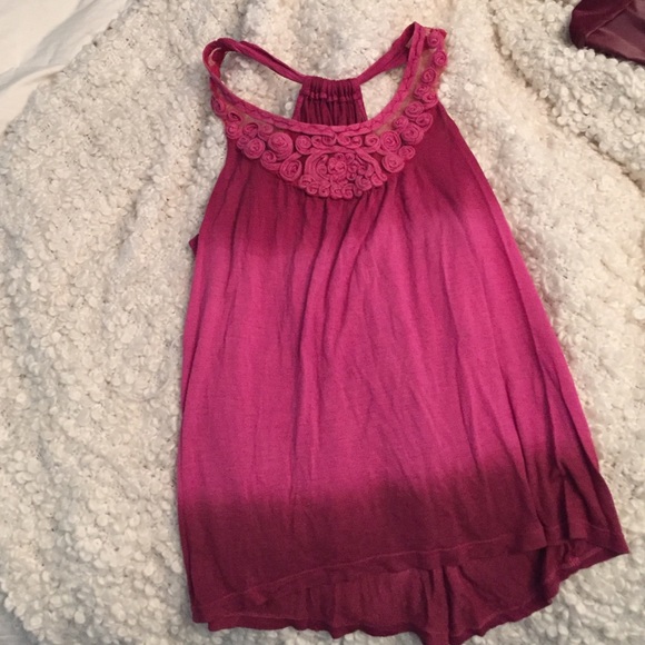 Ombré pink tank top