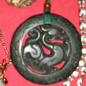 Antique Hand Carved Asian Amulet