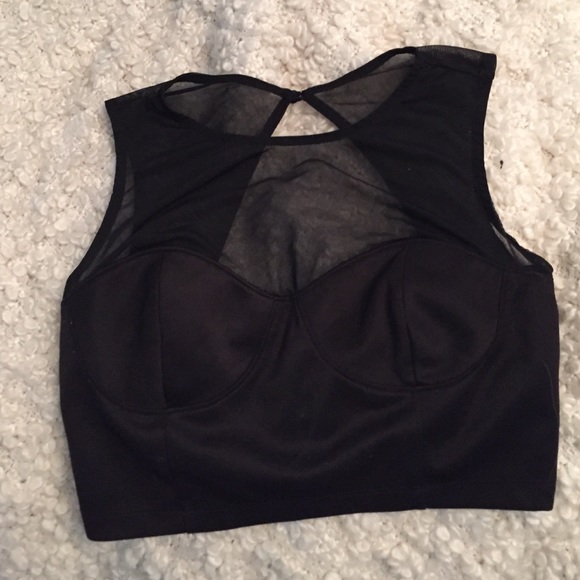 Black crop top