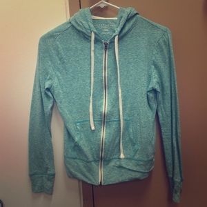 Light Blue Aeropostale zip up hoodie