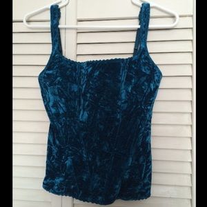 Marciano velvet blue "corset"