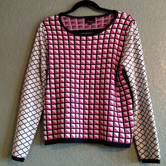 LUMIERE geometric pullover