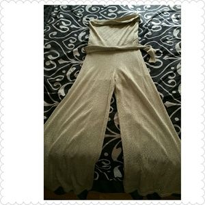 Strapless Jumpsuit with matching belt