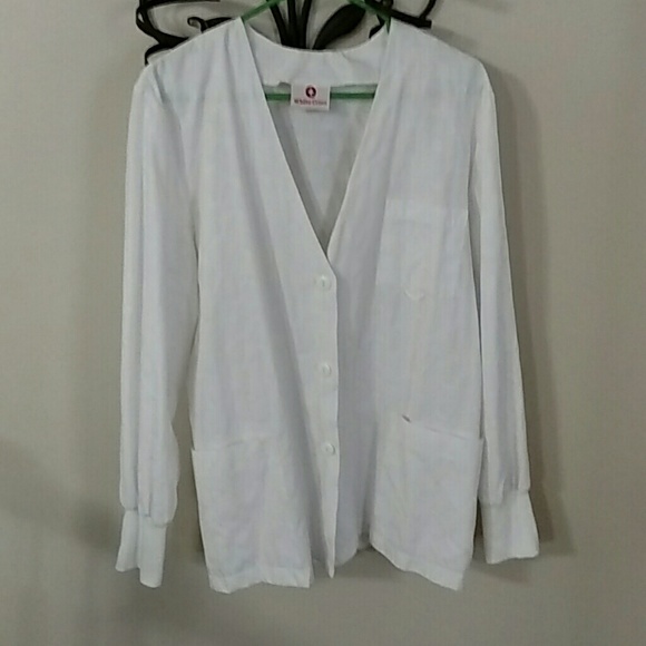 Cute White scrub jacket or lab coat