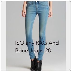 Looking for rag and bone jeans size 28