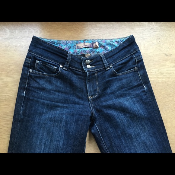 Paige jeans dark wash boot cut pants