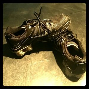 Nike Shox. Silver sparkle. Gently worn.