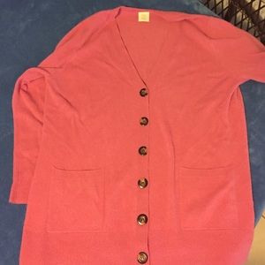 Pink Olivia & Grace cashmere 1x cardigan used