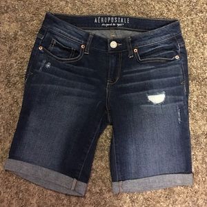 Dark Wash Mid-Thigh Jean Shorts🌳