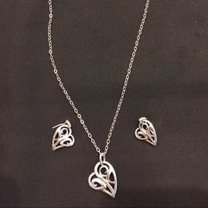 Elle Fashion Jewelry Earrings and Necklace