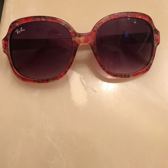 Floral print Ray band sunglasses,No sign of wear