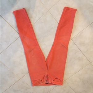 J Crew melon colored corduroy pants size 30T