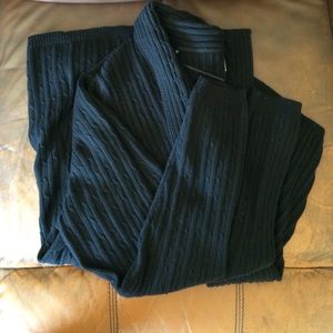 Black Chunky Longsleeve Cardigan