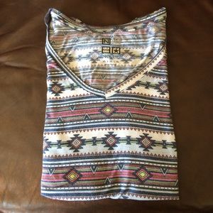 Short Sleeve PacSun Tribal Print TShirt