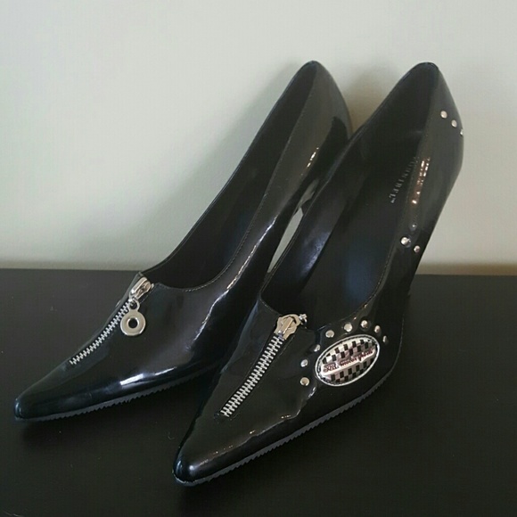 Bonnible Black Zipper high heels - Picture 4 of 4