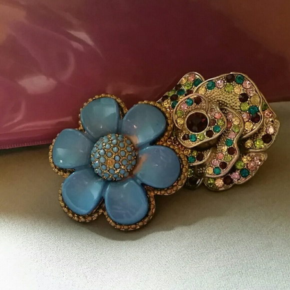 Two large flower rings