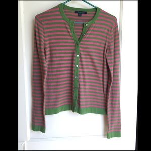 BOGO! Boden Striped Cardigan Cashmere Sweater UK