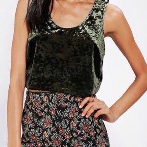 Band of gypsies velour crop top