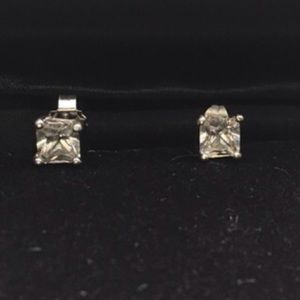 Sterling silver cubic zirconia earrings