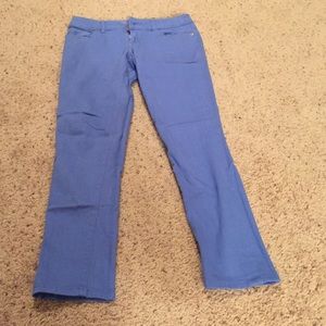 The Limited Cornflower Blue Ankle Jeans