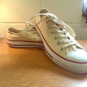 Cream Low Top Chuck Taylor's Converse