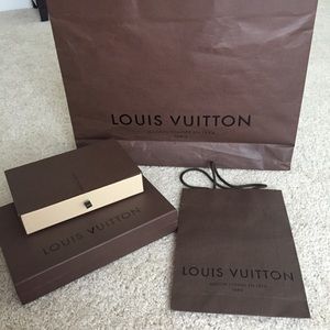 Lot of LV bags and boxes