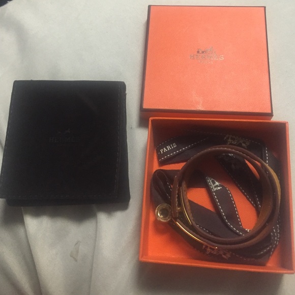 Hermes Kelly Double Tour Bracelet In Epsom Calfskin With  Hermes kelly double tour bracelet