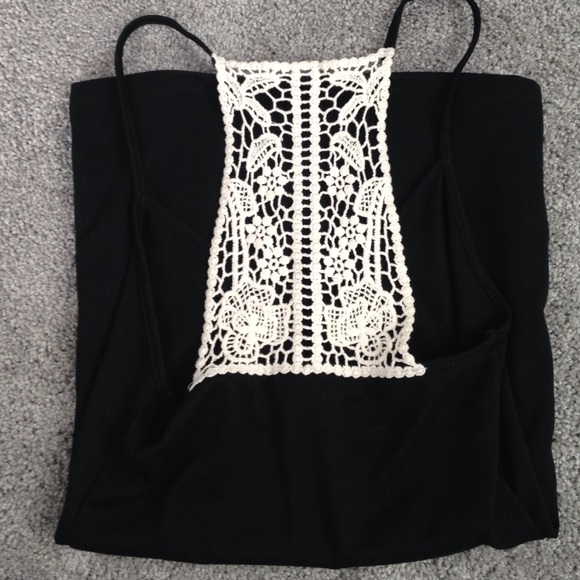 Lace back tank