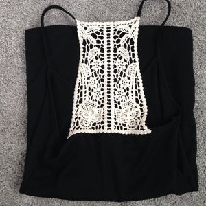 Lace back tank