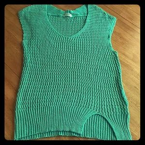 October Sky mint throw over