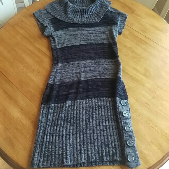 Dark colored sweater dress