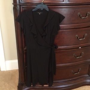 Black wrap dress