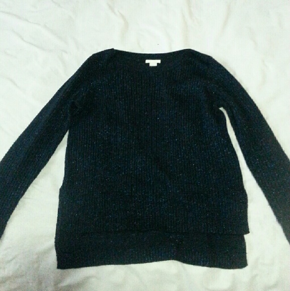 H&M Sparkly Navy Sweater - Picture 2 of 4