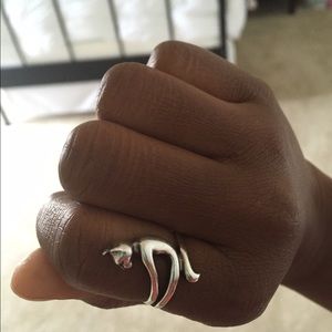 Sterling Silver Cat Ring
