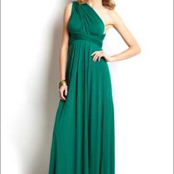 green multiway dress